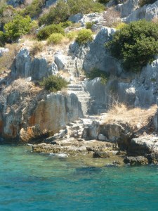 Ruins of the sunken city of Kekova