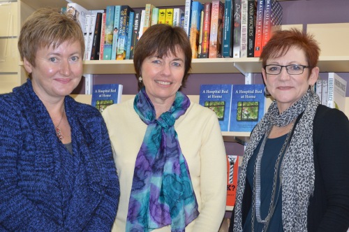 Dr Rebecca Spence, who launched the book, Dr Janene Carey, who wrote it, and Dr Glenda Parmenter, who co-supervised the PhD thesis containing the manuscript.